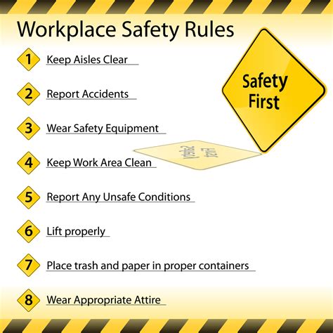 safety precautions at workplace